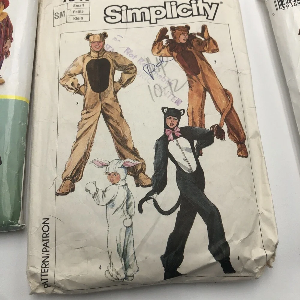 Simplicity Halloween Costume Patterns Princess Wizard Of Oz‎ Ninja Scream Wizard